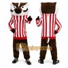 Brown Badger Mascot Costume with Custom Logo Brown Badger Mascot Costume with Custom Logo