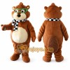 Brown Bear Mascot Costume with Custom Logo Brown Bear Mascot Costume with Custom Logo