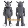 Gray Rhinoceros Mascot Costume with Custom Logo Gray Rhinoceros Mascot Costume with Custom Logo