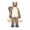 Gray Squirrel Mascot Costume with Custom Logo Gray Squirrel Mascot Costume with Custom Logo