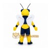 Yellow Bee Mascot Costume with Custom Logo