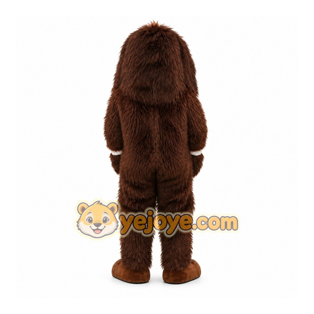 Brown Dog Mascot Costume with Custom Logo