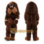 Brown Dog Mascot Costume with Custom Logo