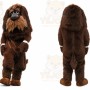Brown Dog Mascot Costume with Custom Logo