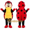 Red Ladybug Mascot Costume with Custom Logo Red Ladybug Mascot Costume with Custom Logo