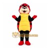 Red Ladybug Mascot Costume with Custom Logo Red Ladybug Mascot Costume with Custom Logo