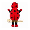 Red Ladybug Mascot Costume with Custom Logo Red Ladybug Mascot Costume with Custom Logo