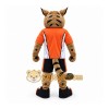 Orange Wildcat Mascot Costume with Custom Logo Orange Wildcat Mascot Costume with Custom Logo