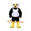 Black Eagle Mascot Costume with Custom Logo Black Eagle Mascot Costume with Custom Logo