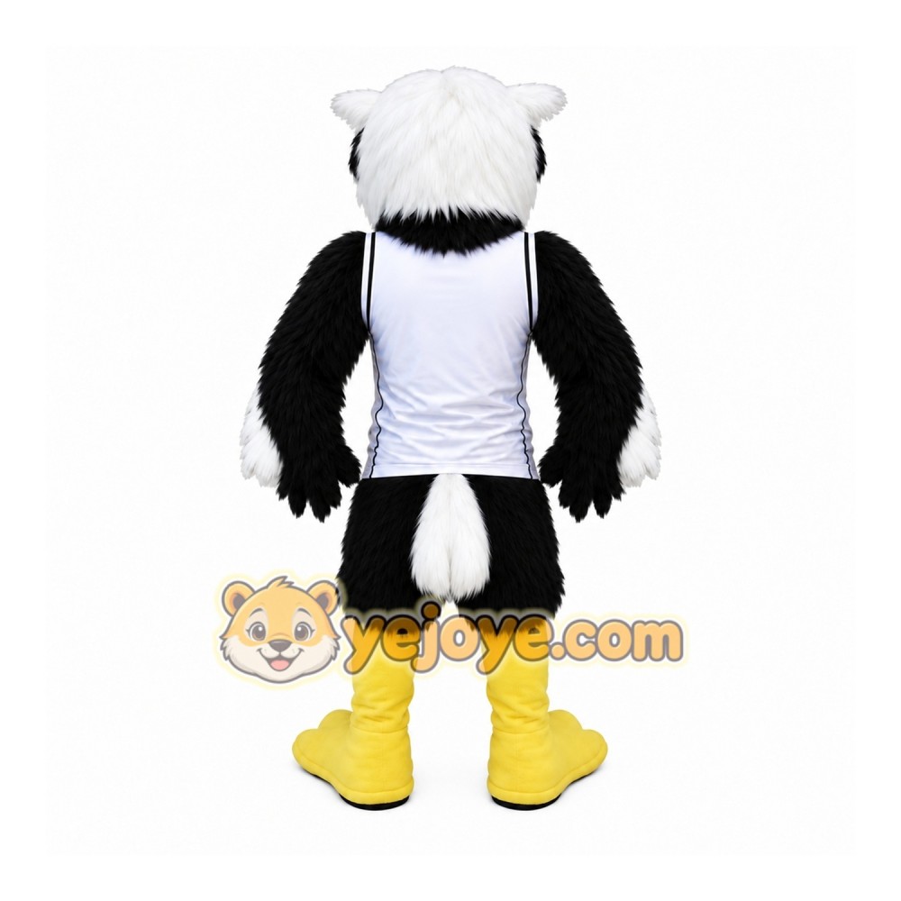 Black Eagle Mascot Costume with Custom Logo Black Eagle Mascot Costume with Custom Logo