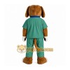 Brown Dog Mascot Costume with Custom Logo
