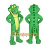 Green Alligator Mascot Costume with Custom Logo Green Alligator Mascot Costume with Custom Logo