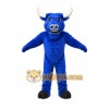 Blue Bull Mascot Costume with Custom Logo Blue Bull Mascot Costume with Custom Logo