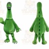 Green Dinosaur Mascot Costume with Custom Logo