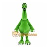 Green Dinosaur Mascot Costume with Custom Logo