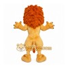 Orange Lion Mascot Costume with Custom Logo Orange Lion Mascot Costume with Custom Logo