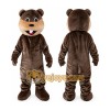 Brown Bear Mascot Costume with Custom Logo Brown Bear Mascot Costume with Custom Logo