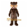 Brown Bear Mascot Costume with Custom Logo Brown Bear Mascot Costume with Custom Logo