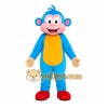 Blue Monkey Mascot Costume with Custom Logo Blue Monkey Mascot Costume with Custom Logo