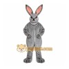Gray Rabbit Mascot Costume with Custom Logo Gray Rabbit Mascot Costume with Custom Logo