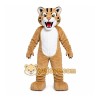 Tan Tiger Cub Mascot Costume with Custom Logo Tan Tiger Cub Mascot Costume with Custom Logo