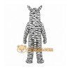 White Zebra Mascot Costume with Custom Logo White Zebra Mascot Costume with Custom Logo