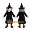 Black Witch Mascot Costume with Custom Logo Black Witch Mascot Costume with Custom Logo