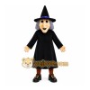 Black Witch Mascot Costume with Custom Logo Black Witch Mascot Costume with Custom Logo