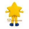 Yellow Star Mascot Costume with Custom Logo Yellow Star Mascot Costume with Custom Logo