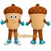 Brown Acorn Mascot Costume with Custom Logo Brown Acorn Mascot Costume with Custom Logo