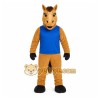 Brown Horse Mascot Costume with Custom Logo Brown Horse Mascot Costume with Custom Logo