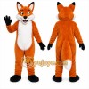 Orange Fox Mascot Costume with Custom Logo Orange Fox Mascot Costume with Custom Logo