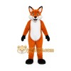 Orange Fox Mascot Costume with Custom Logo Orange Fox Mascot Costume with Custom Logo