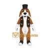 Brown Dog Mascot Costume with Custom Logo