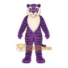 Purple Tiger Mascot Costume with Custom Logo Purple Tiger Mascot Costume with Custom Logo