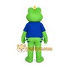 Green Frog Mascot Costume with Custom Logo Green Frog Mascot Costume with Custom Logo