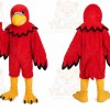 Red Bird Mascot Costume with Custom Logo