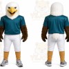 White Eagle Mascot Costume with Custom Logo