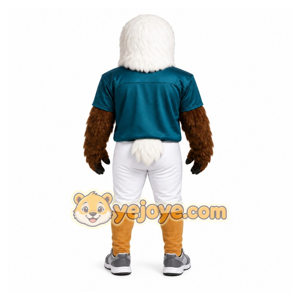 White Eagle Mascot Costume with Custom Logo White Eagle Mascot Costume with Custom Logo