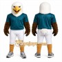 White Eagle Mascot Costume with Custom Logo