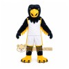 Black Bird Mascot Costume with Custom Logo