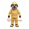 Tan Dog Mascot Costume with Custom Logo