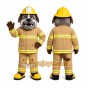 Tan Dog Mascot Costume with Custom Logo