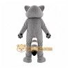 Gray Raccoon Mascot Costume with Custom Logo Gray Raccoon Mascot Costume with Custom Logo
