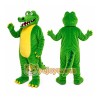 Green Alligator Mascot Costume with Custom Logo Green Alligator Mascot Costume with Custom Logo