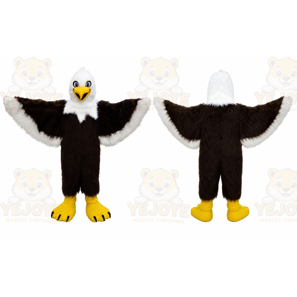 Black Bird Mascot Costume with Custom Logo