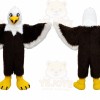 Black Bird Mascot Costume with Custom Logo