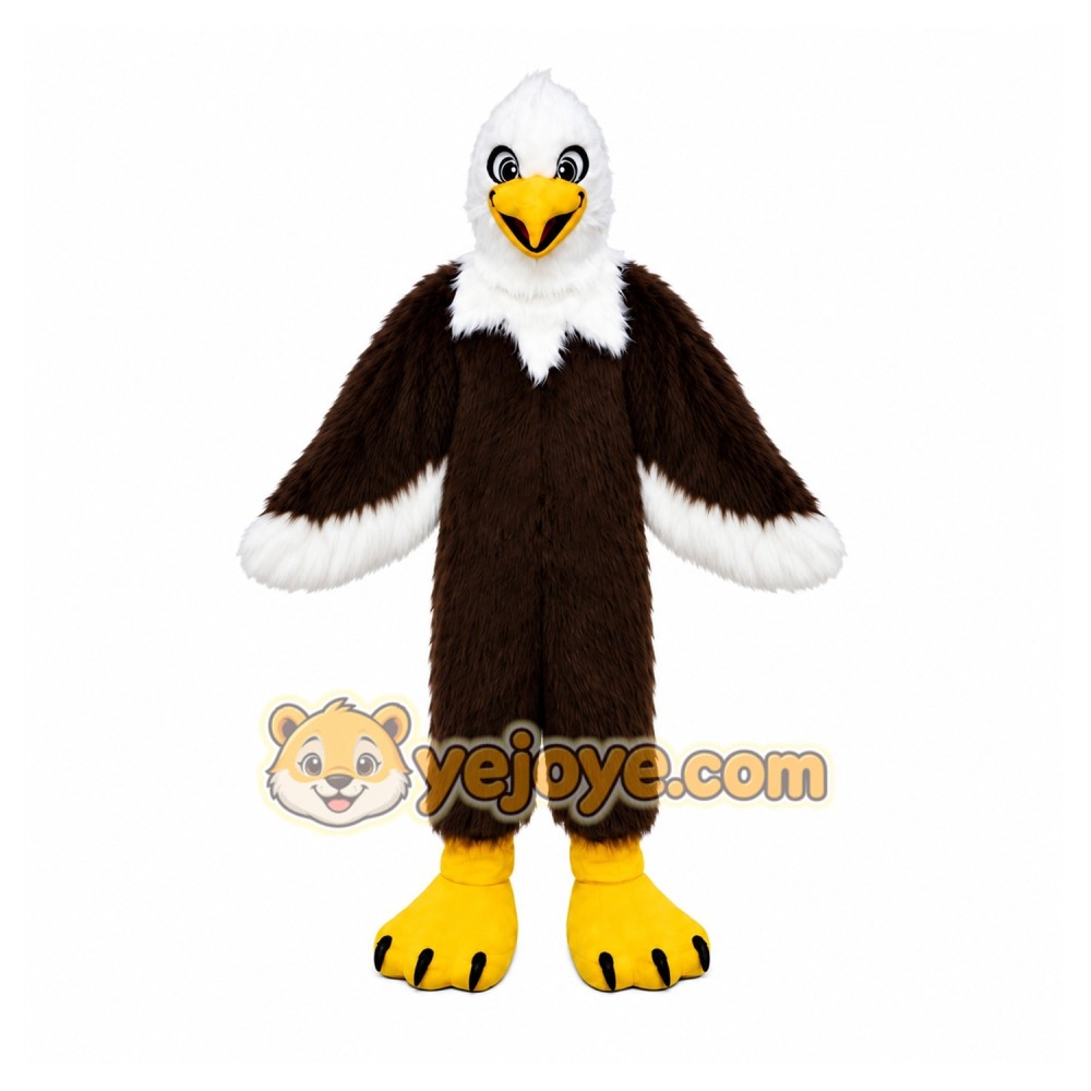 Black Bird Mascot Costume with Custom Logo