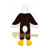 Black Bird Mascot Costume with Custom Logo