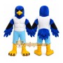 Blue Bird Mascot Costume with Custom Logo